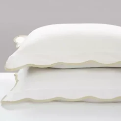 Kirklands Home Comforters|Tan Scalloped Edge 3-pc. Full/Queen Comforter Set