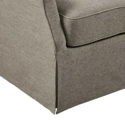 Kirklands Home Accent Chairs|Skirted Swivel Martha Stewart Accent Chair Tan