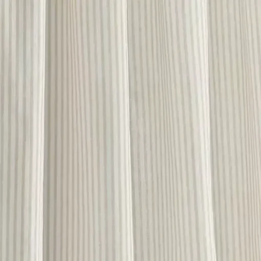 Kirklands Home Curtains & Drapes|Tan Stripe Ruffled Curtain Panel Set, 84 in.