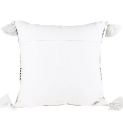 Kirklands Home Outdoor Cushions & Pillows|Tan Textured Stripes Outdoor Throw Pillow