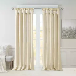 Kirklands Home Curtains & Drapes|Twist Top Curtain Panel, 108 in. Tan