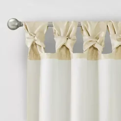 Kirklands Home Curtains & Drapes|Twist Top Curtain Panel, 108 in. Tan