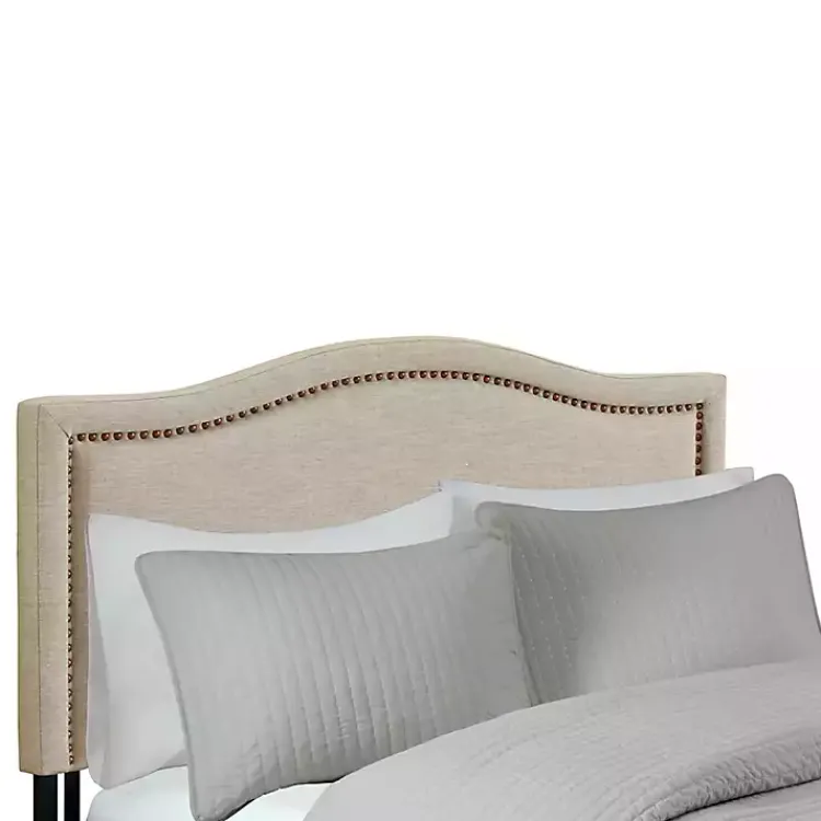 Kirklands Home Beds & Headboards|Upholstered Augusta King Headboard Tan
