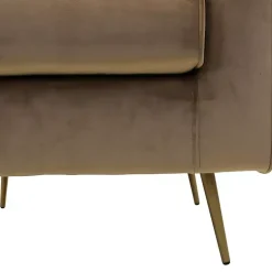 Kirklands Home Accent Chairs|Velvet Lana Accent Chair Tan