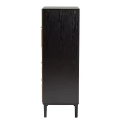 Kirklands Home Dressers & Chests|Tara Two-Tone Espresso Rattan Chest