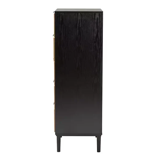 Kirklands Home Dressers & Chests|Tara Two-Tone Espresso Rattan Chest