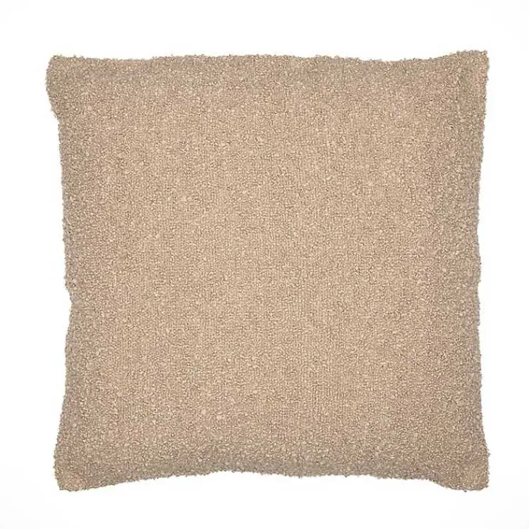 Hot Taupe Boucle Handwoven Pillow Pillows