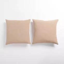 New Taupe Chenille Pillows, Set of 2 Pillows