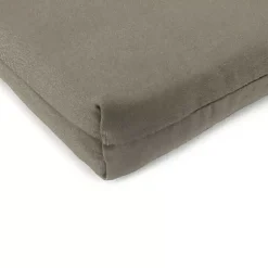 Kirklands Home Outdoor Cushions & Pillows|Taupe French Edge Outdoor Chair Cushions, Set of 2 Gray