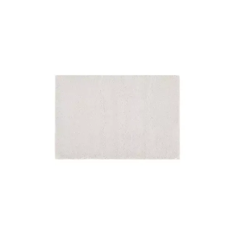 Kirklands Home Bathroom Rugs|Taupe High Pile Marshmallow Bath Mat, 30 in. Ivory