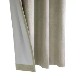 Kirklands Home Curtains & Drapes|Taupe Paris Velvet Blackout Curtain Panel, 95 in. Tan
