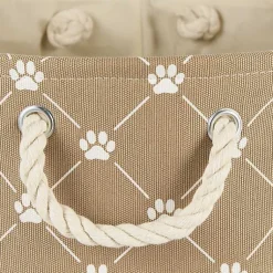Hot Taupe Paw Trellis Recgle Basket, 16 in. Baskets & Boxes