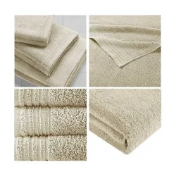 Kirklands Home Bath Towels|Taupe 12-pc. Cotton Quick Dry Bath Towel Set Tan