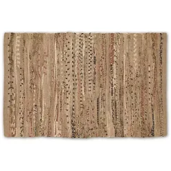 Kirklands Home Accent Rugs|Taupe Rag Accent Rug Brown