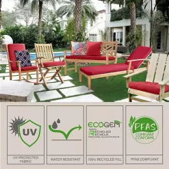 Kirklands Home Outdoor Cushions & Pillows|Taupe Striped Outdoor Pillow