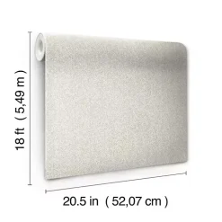 Kirklands Home Wall Murals & Wallpaper|Taupe Textured Cross Woven Peel & Stick Wallpaper Gray