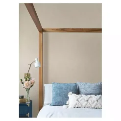 Kirklands Home Wall Murals & Wallpaper|Taupe Textured Cross Woven Peel & Stick Wallpaper Gray