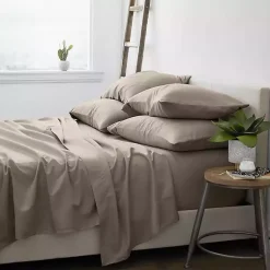Kirklands Home Bed Sheets|Taupe Ultra Soft 6-pc. Full Sheet Set Tan