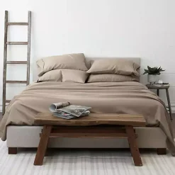 Kirklands Home Bed Sheets|Taupe Ultra Soft 6-pc. Queen Sheet Set Tan