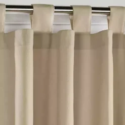 Kirklands Home Curtains & Drapes|Taupe Weathermate Blackout Curtain Panel, 95 in. Tan