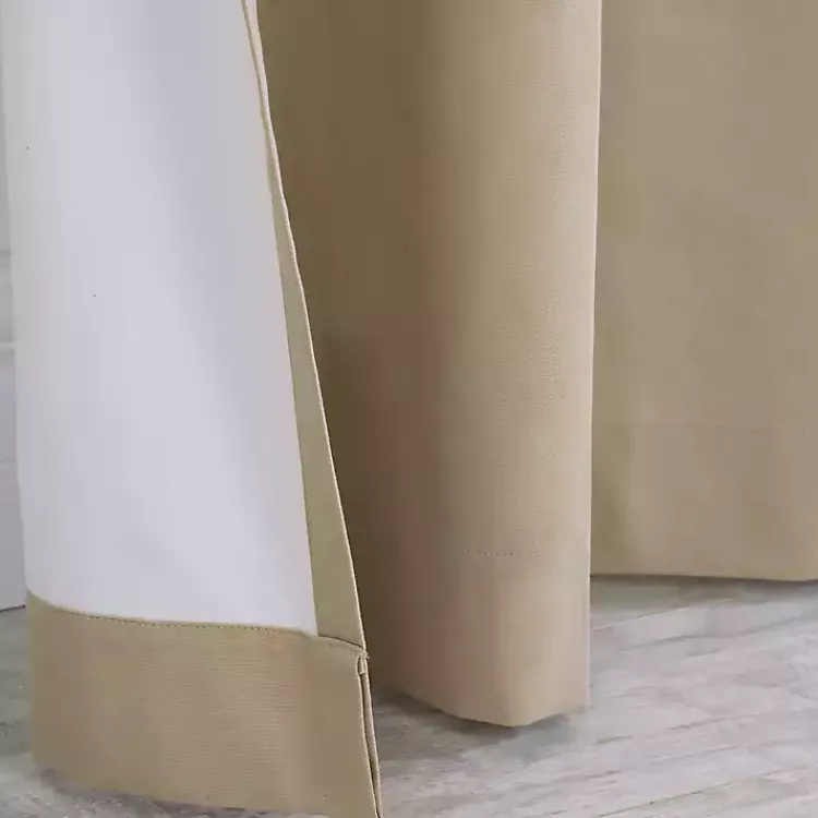 Kirklands Home Curtains & Drapes|Taupe Weathermate Blackout Curtain Panel, 95 in. Tan