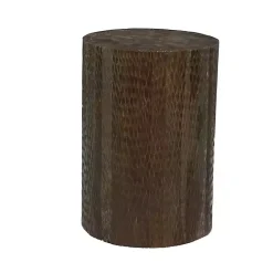 Kirklands Home Accent & End Tables|Teak Wood Drum Accent Table Brown