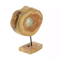 Best Teak Wood Raw Edge Crystal Figurine Statues & Figurines