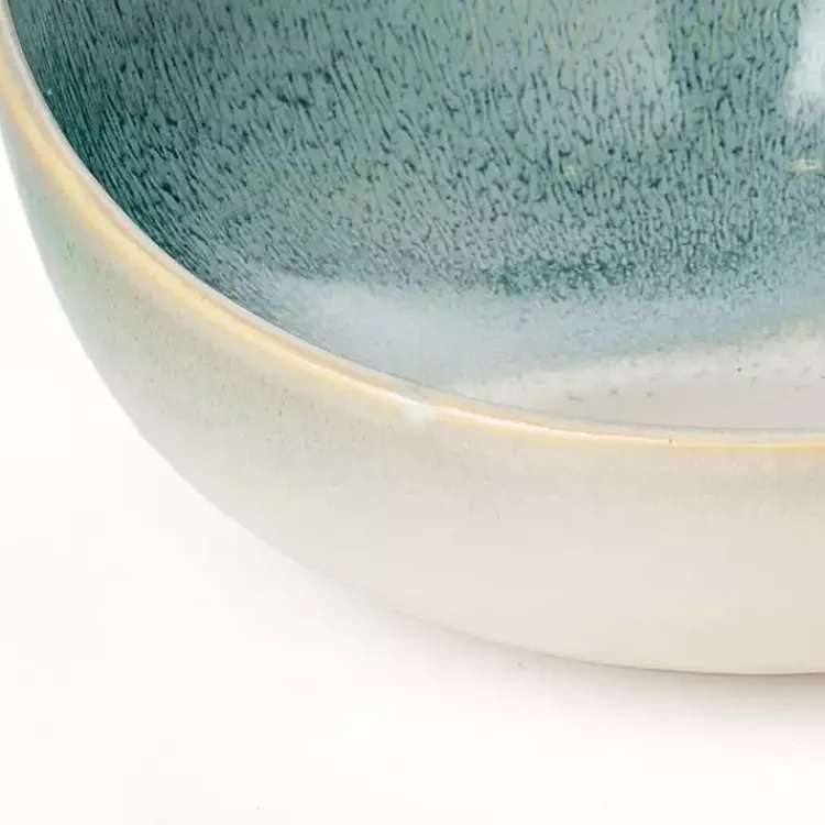 Discount Teal & White Ceramic Decorative Bowls, Set of 3 Decorative Bowls & Jars