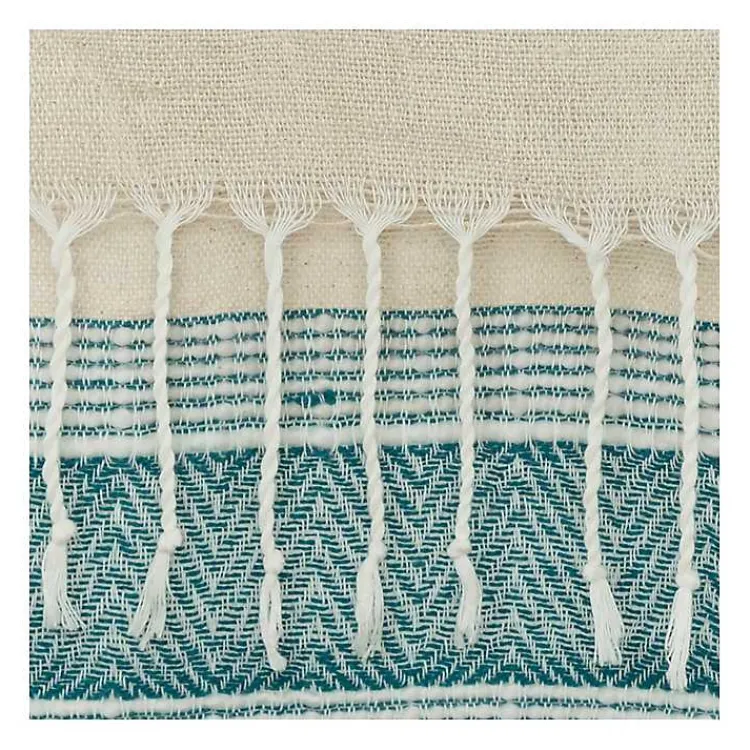 Discount Teal and Natural Colorblock Chevron Throw Blankets & Throws