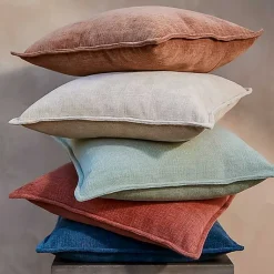 Sale Teal Chenille Throw Pillow Pillows