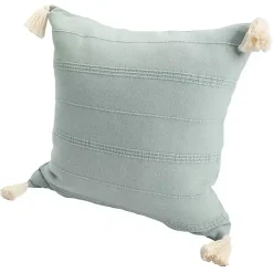 Online Teal Dobby Loomed Pillow Pillows