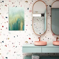 Kirklands Home Canvas Art|Teal Golden Woods Canvas Art Print