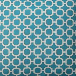 Kirklands Home Outdoor Cushions & Pillows|Teal Hickory Geo Outdoor Throw Pillows, Set of 2 Blue