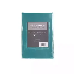 Kirklands Home Bed Sheets|Teal Satin Standard 2-pc. Pillow Case Set Blue