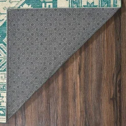 Kirklands Home Area Rugs|Teal Seraz Washable Area Rug, 3x5