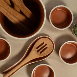 Kirklands Home Kitchen Accessories|Tempo Terracotta 6-pc. Countertop Accessory Set Brown