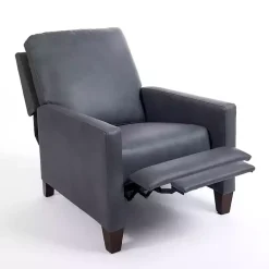 Kirklands Home Accent Chairs|Teramo Steel Recliner Blue