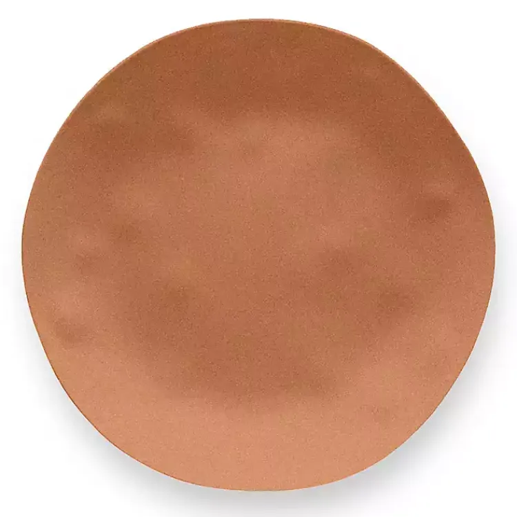Kirklands Home Outdoor Dining|Terracotta Melamine Santal Dinner Plates, Set of 6 Orange