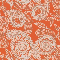 Kirklands Home Outdoor Cushions & Pillows|Terracotta Paisley Outdoor Seat Cushions, Set of 2