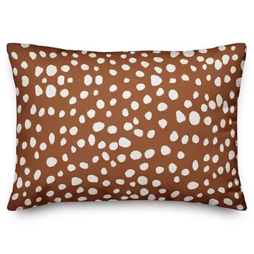 Best Terracotta Spots Indoor/Outdoor Lumbar Pillow Pillows