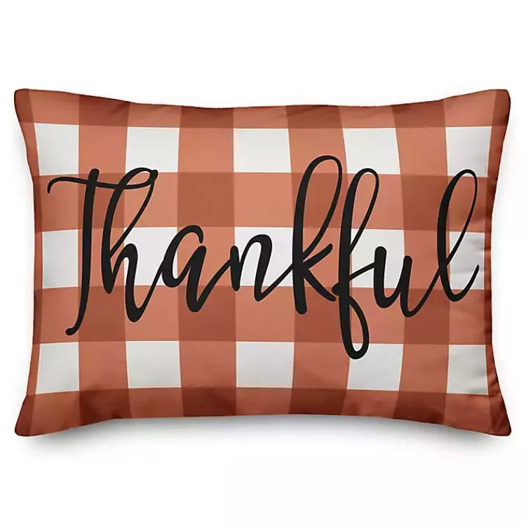 Sale Thankful and Blessed Double Sided Accent Pillow Fall