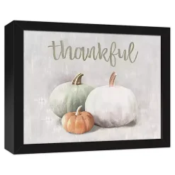 Online Thankful Pumpkins Framed Canvas Art Print Fall