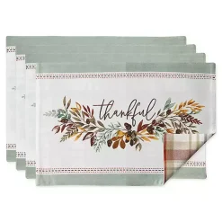 New Thankful Reversible Placemats, Set of 4 Fall