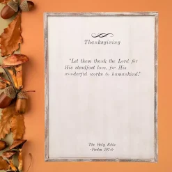 Online Thanksgiving Blessing Framed Wall Plaque Fall