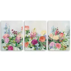 Kirklands Home Canvas Art|The Cutting Garden 3-pc. Canvas Art Print Set Multi