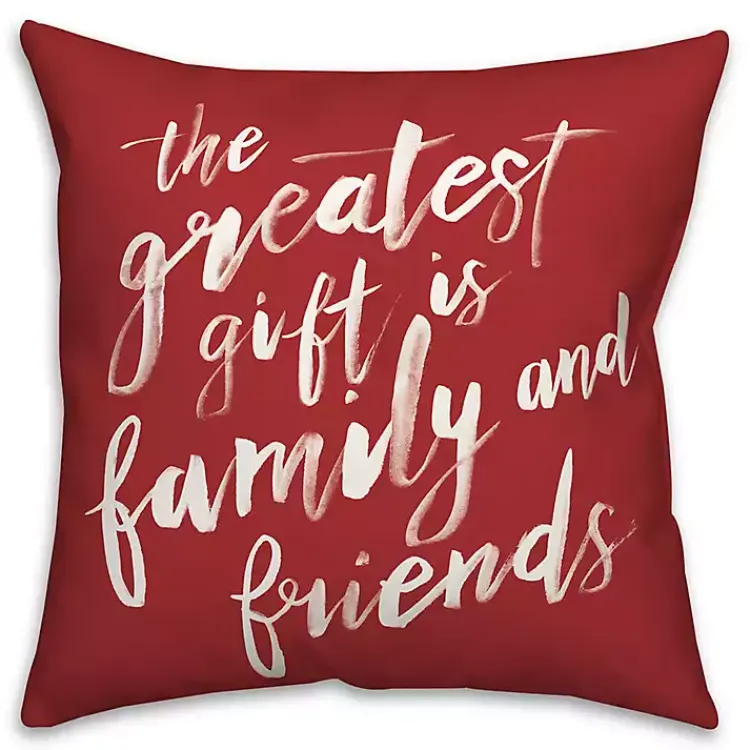 Discount The Greatest Gift Christmas Throw Pillow Christmas Pillows