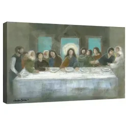 Kirklands Home Canvas Art|The Last Supper Canvas Art Print by Chandra Savaso Multi