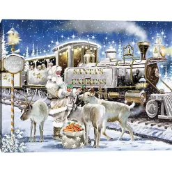 Clearance The North Pole Canvas Art Print Christmas Art & Wall Decor