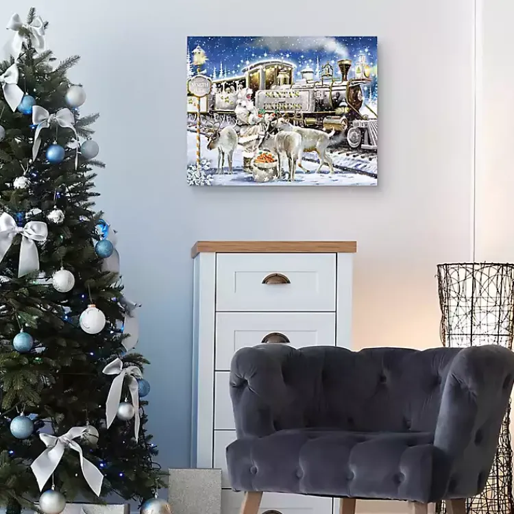 Clearance The North Pole Canvas Art Print Christmas Art & Wall Decor