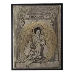 Online The Raven Book Cover Wall Plaque Halloween